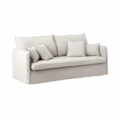Canapés Fixes>Camif Canapé tissu effet lin Orphée - - 3 places Naturel