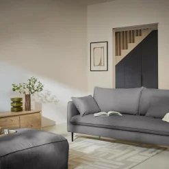 Canapés Droits|Canapés Fixes>Camif Canapé tissu Oden - - 2 places Gris