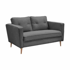 Canapés Fixes>Camif Canapé tissu Ondine - - 2 places Anthracite