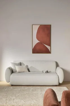 Canapés Fixes>Camif Canapé tissu Orus - - 2 places Naturel