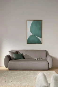 Canapés Fixes>Camif Canapé tissu Orus - - 3 places Taupe