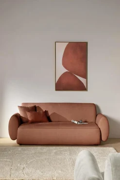 Canapés Fixes>Camif Canapé tissu Orus - - 2 places Tomette