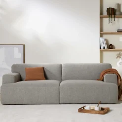 Canapés Droits|Canapés Fixes>Camif Canapé tissu Pavel - Gris