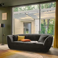 Canapés Droits|Canapés Fixes>Camif Canapé tissu Phara - Anthracite