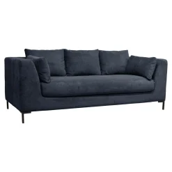 Canapés Droits|Canapés Fixes>Camif Canapé tissu Pornic - - 4 places Bleu Marine