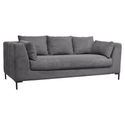 Canapés Droits|Canapés Fixes>Camif Canapé tissu Pornic - - 4 places Gris