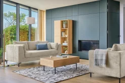 Canapés Droits|Canapés Fixes>Camif Canapé tissu Pornic - - 2 places Ivoire