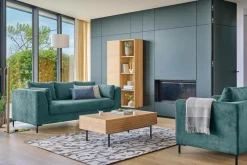 Canapés Droits|Canapés Fixes>Camif Canapé tissu Pornic - - 4 places Océan