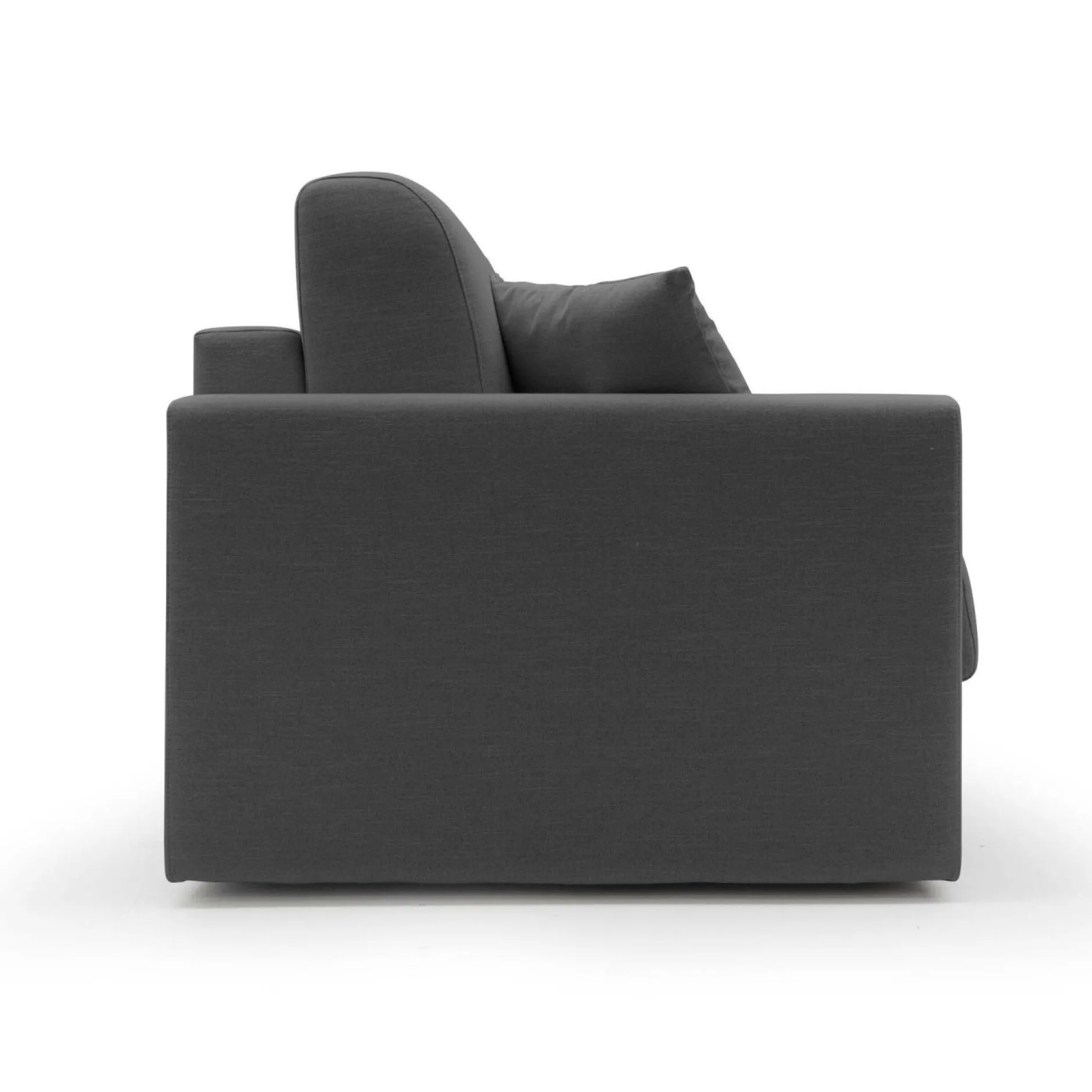 Canapés Fixes>Camif Canapé tissu recyclé déhoussable Aubin - - Grand 3 places Anthracite