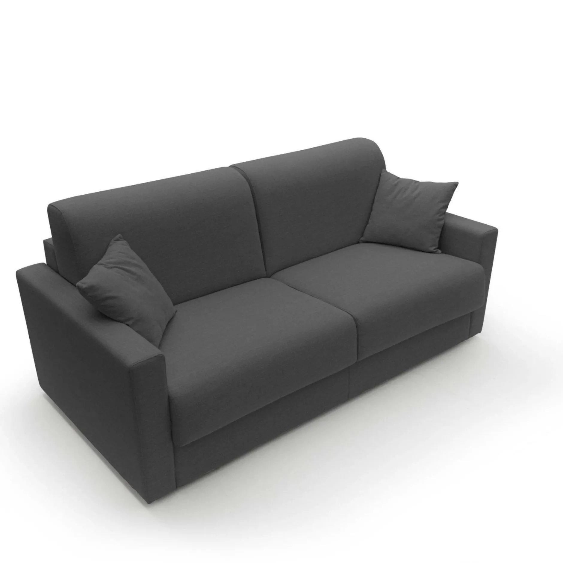 Canapés Fixes>Camif Canapé tissu recyclé déhoussable Aubin - - Grand 3 places Anthracite