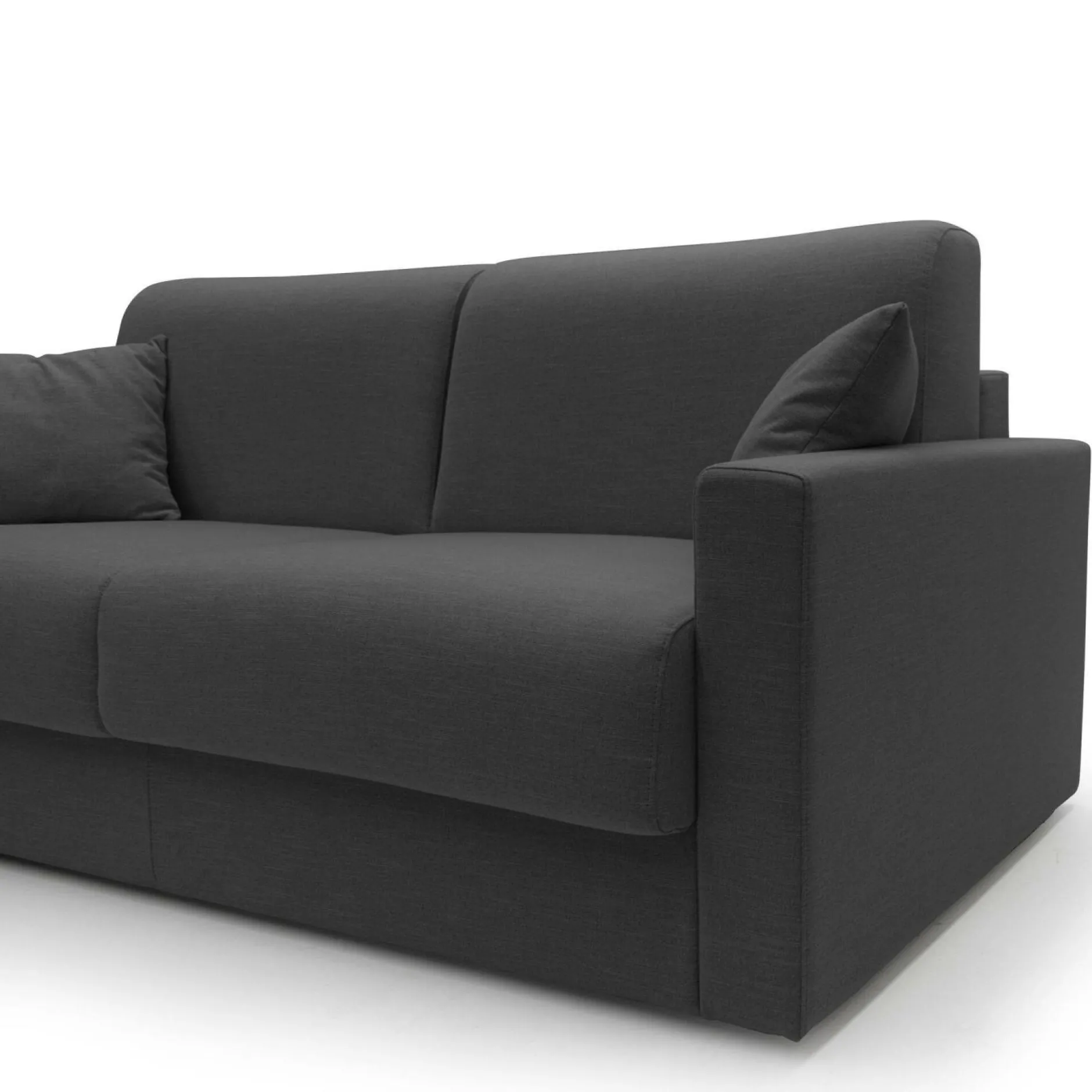 Canapés Fixes>Camif Canapé tissu recyclé déhoussable Aubin - - Grand 3 places Anthracite