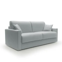 Canapés Fixes>Camif Canapé tissu recyclé déhoussable Aubin - - 3 places Gris Clair