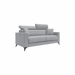 Canapés Fixes>Camif Canapé tissu recyclé déhoussable Alden - - Grand 3 places Gris Clair