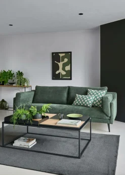 Canapés Droits|Canapés Fixes>Camif Canapé tissu recyclé Olivier - - 2 places Vert Forêt