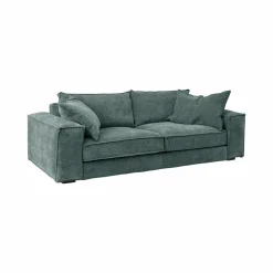 Canapés Fixes>Camif Canapé velours côtelé Martin - - 3 places Bleu