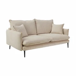 Canapés Fixes>Camif Canapé velours côtelé Oréa - - 2 places Beige