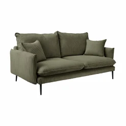 Canapés Fixes>Camif Canapé velours côtelé Oréa - - 4 places Vert