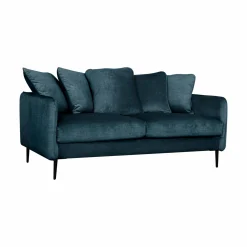 Canapés Fixes>Camif Canapé velours Olympe - - 3 places Bleu Marine