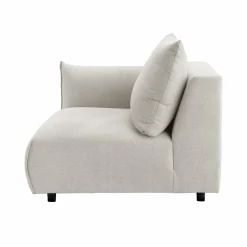 Canapés Modulables>Camif Chauffeuse avec accoudoir pour canapé modulable tissu Solal - - Gauche Beige