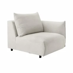 Canapés Modulables>Camif Chauffeuse avec accoudoir pour canapé modulable tissu Solal - - Droite Beige