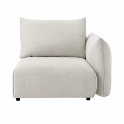 Canapés Modulables>Camif Chauffeuse avec accoudoir pour canapé modulable tissu Solal - - Droite Beige