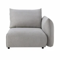 Canapés Modulables>Camif Chauffeuse avec accoudoir pour canapé modulable tissu Solal - - Droite Gris