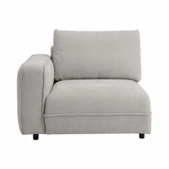 Canapés Modulables>Camif Chauffeuse avec accoudoir pour canapé modulable tissu Solenn - - Canapé angle gauche Galet