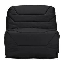 Bz>Camif Chauffeuse BZ tissu matelas 12 cm Gavroche - Noir