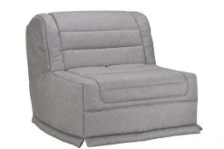 Bz>Camif Chauffeuse BZ tissu matelas 12 cm Grace - Gris Clair