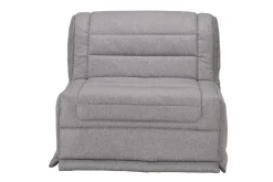 Bz>Camif Chauffeuse BZ tissu matelas 12 cm Grace - Gris Clair