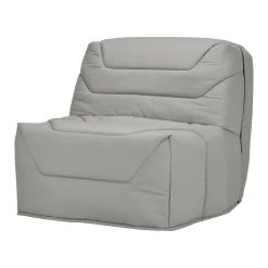 Bz>Camif Chauffeuse BZ tissu matelas 12 cm Gavroche - Gris