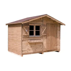 Abris De Jardin>Camif C.I.H.B. Abri de Jardin sans Plancher 6,09 m² Pervenche en Bois Autoclave - 6 m2
