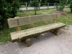 Bancs De Jardin>Camif C.I.H.B. Banc avec Dossier 200 cm Limousin en Bois Autoclave