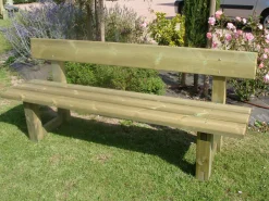 Bancs De Jardin>Camif C.I.H.B. Banc avec Dossier 200 cm Classique en en Bois Autoclave