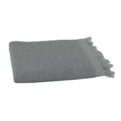Serviettes De Bain>Camif CLARYSSE Serviette de toilette lin Lise - - Serviette de toilette 50 x 100 cm Anthracite