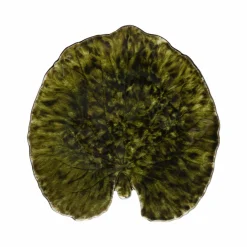 Assiettes|Assiettes>Camif COSTA NOVA Assiette grès feuille Alchémille Riviera Foret