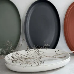 Plats De Service>Camif COSTA NOVA Plat ovale 41cm Pacifica