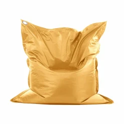 Poufs, Poires Et Coussins De Sol|Poufs, Poires Et Coussins De Sol>Camif COTTON WOOD Pouf de sol rectangulaire 110 x 130 cm IN&OUT - Jaune Doré