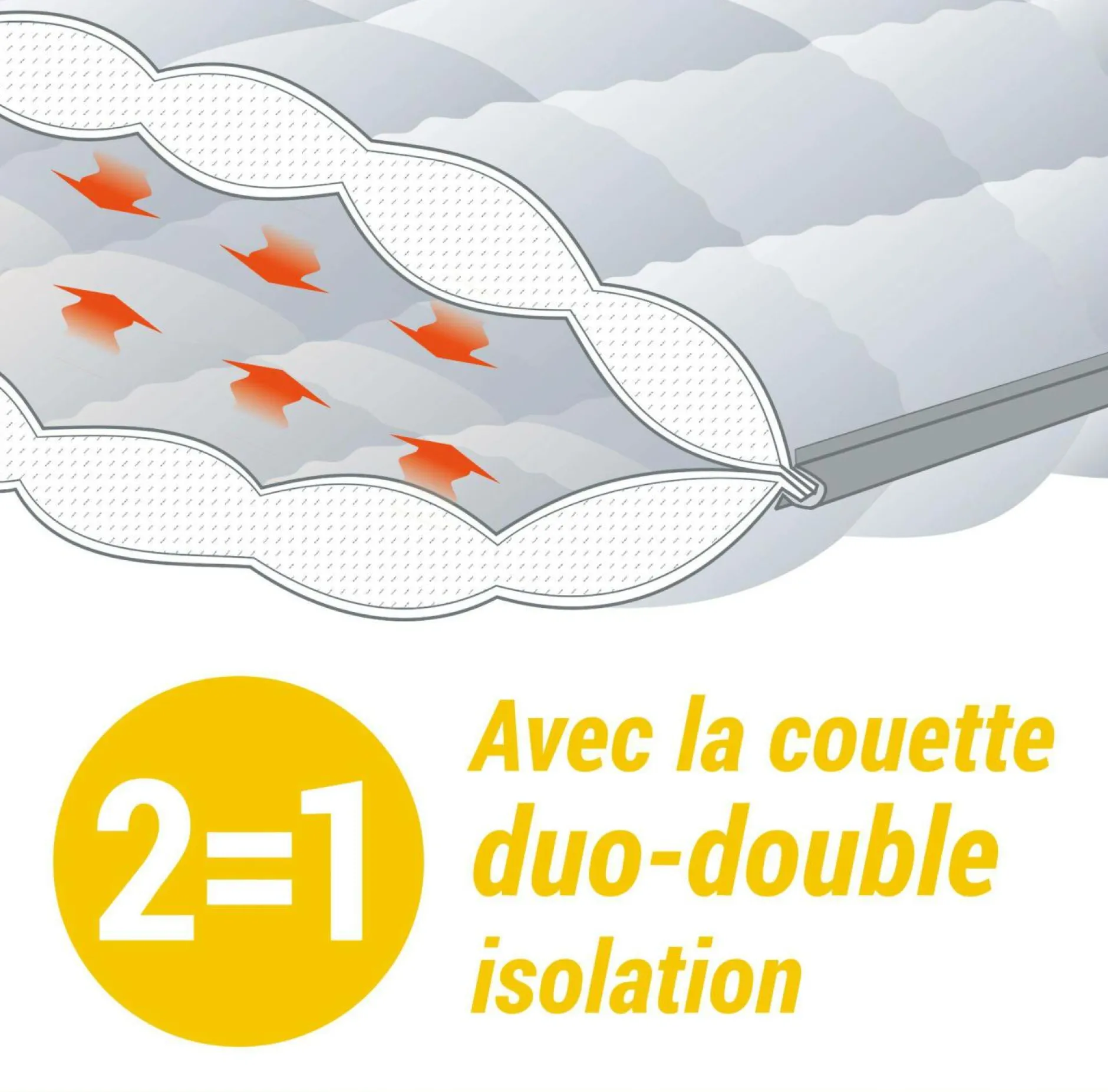 Couettes|Couettes>Camif Couette chaude coton biologique Coline - 140 x 200 cm