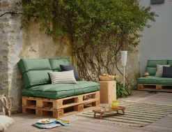 Poufs, Poires Et Coussins De Sol|Poufs, Poires Et Coussins De Sol>Camif Coussin d'Extérieur recyclé Heva - Sapin