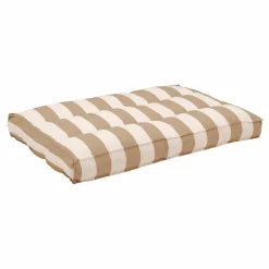Poufs, Poires Et Coussins De Sol|Poufs, Poires Et Coussins De Sol>Camif Coussin matelas palette recyclé Heva - Rayure Beige