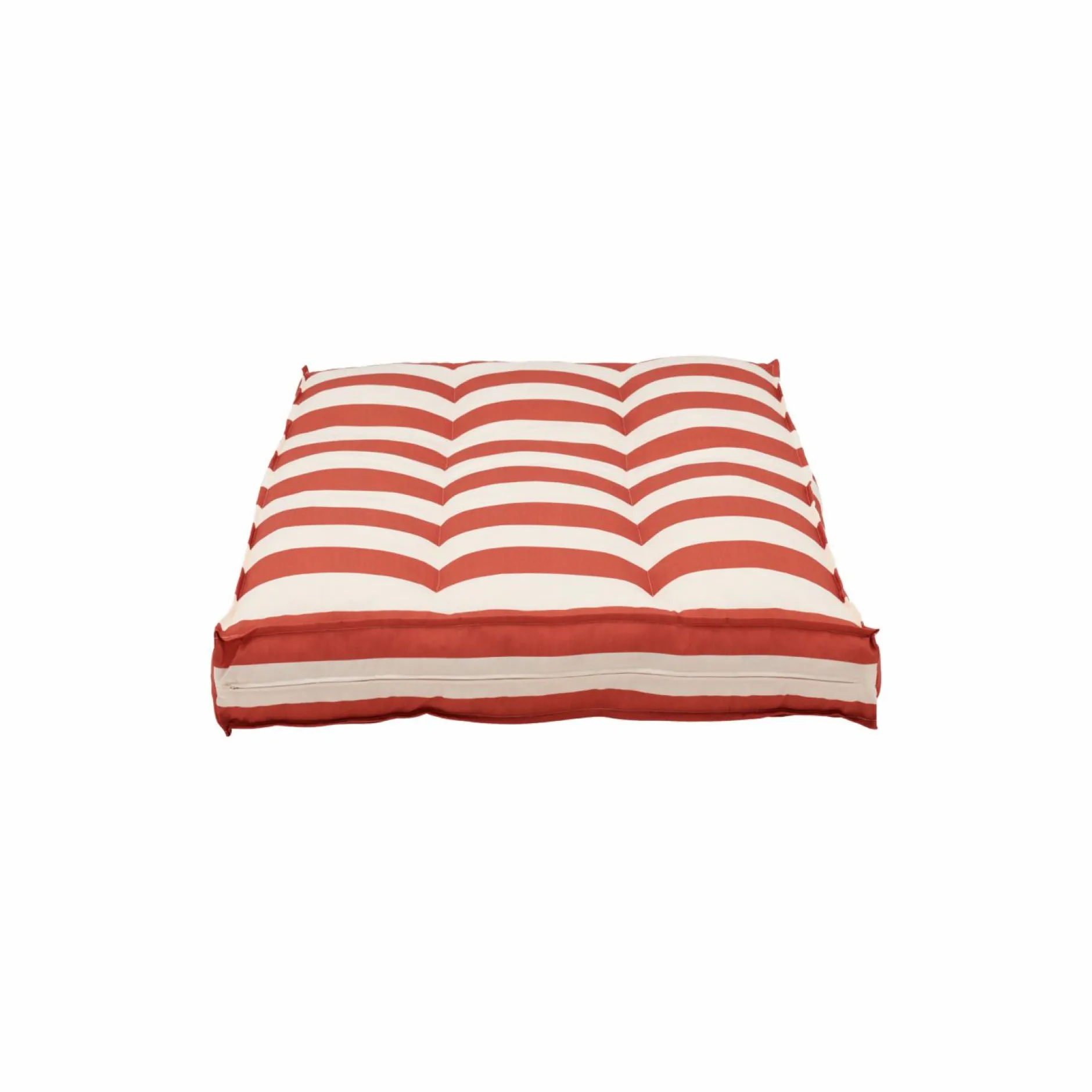 Poufs, Poires Et Coussins De Sol|Poufs, Poires Et Coussins De Sol>Camif Coussin matelas palette recyclé Heva - Rayure Rouge