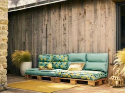 Poufs, Poires Et Coussins De Sol|Poufs, Poires Et Coussins De Sol>Camif Coussin matelas palette recyclé Heva - Citronnade