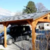 Carports Et Pergola>Camif CPBF-CHARPENTES Abri deux Pentes pour Voiture Bourgogne en Bois - 550 x 400 cm