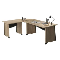 Bureaux>Camif C.PRO PAR Bureau complet Gregory retour 80 cm - Largeur 140 cm