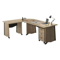 Bureaux>Camif C.PRO PAR Bureau complet + caisson Gregory - Largeur 120 cm