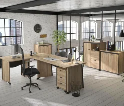 Bureaux>Camif C.PRO PAR Bureau complet + caisson Gregory - Largeur 120 cm