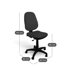 Chaises De Bureau>Camif C.PRO PAR Chaise de bureau Marjorie - - Roulettes pour sol dur Grenat