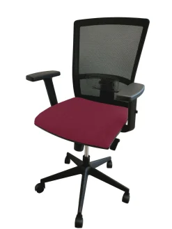 Chaises De Bureau>Camif C.PRO PAR Fauteuil de bureau Alexandre II Kube - - Roulettes pour sol dur Grenat