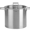 Marmites Et Faitouts>Camif CRISTEL Marmite inox 22 cm et couvercle plat en verre Strate fixe